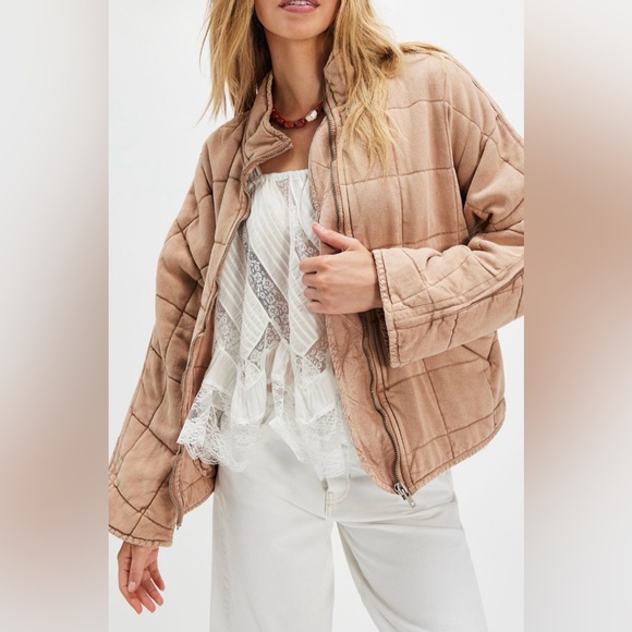 Free People Dolman Quilted Knit Jacket - Picture 5 of 6